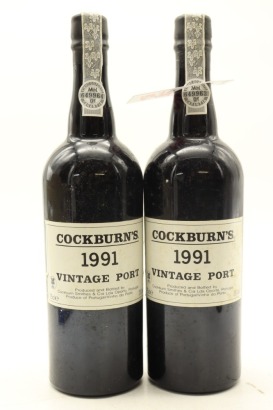 (2) 1991 Cockburn's Vintage Port, Portugal