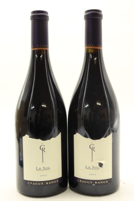 (2) 2007 Craggy Range Le Sol Syrah, Gimblett Gravels [JR17.5] [RP96] [BC97]