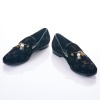 Louis Vuitton, Velvet Monogram Tassel Loafers, Size 39 - As new