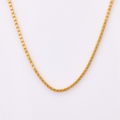 18ct Yellow Gold, 45cm Box Chain