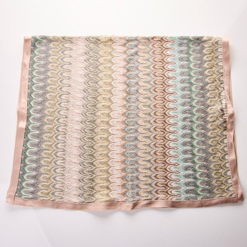 Missoni, Silver Metallic Multicolour Scarf