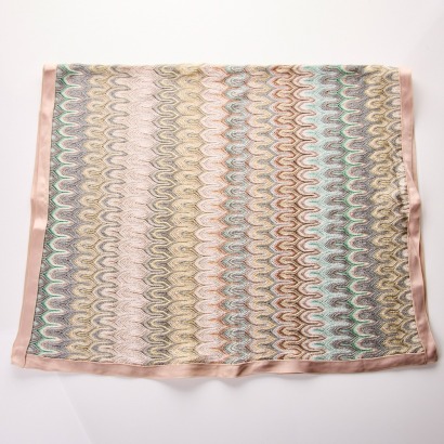 Missoni, Silver Metallic Multicolour Scarf