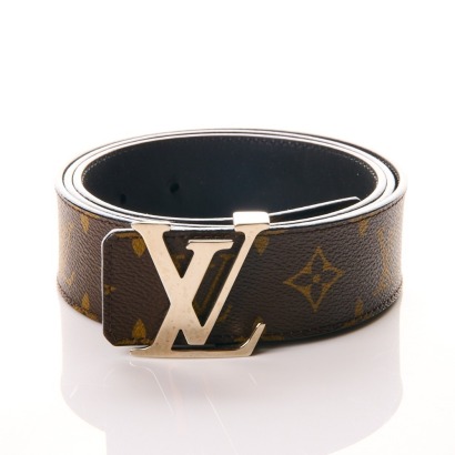 Louis Vuitton, Monogram LV Initials Belt, Size 40