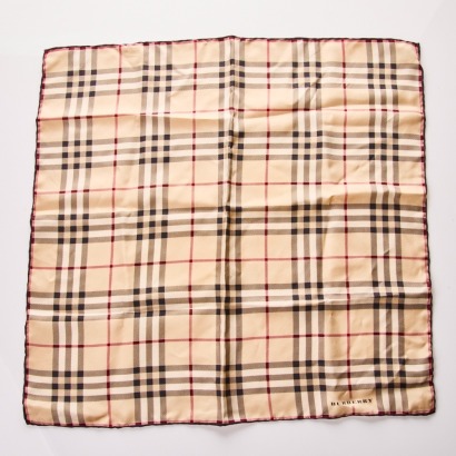 Burberry, Novacheck 100% Silk Square Scarf