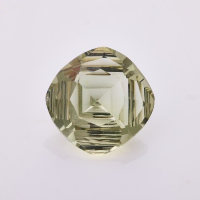 One 17.6ct, Loose Cushion Fancy Cut Prasiolite