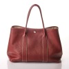 Hermes, Rouge H Negona Leather Garden Party 36 with Box - 5