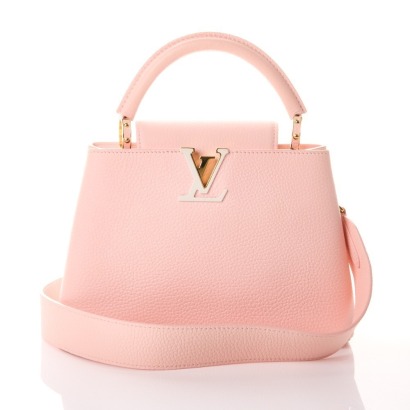 Louis Vuitton, Limited Edition Rose Jasmine Taurillon Capucines BB Bag