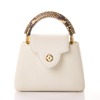 Louis Vuitton, White Taurillon / Beige Python, Mini Capucines Bag with Box - 2