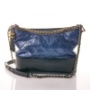Chanel, Navy / Black Aged Calfskin, Medium, Gabrielle Hobo Bag with Box