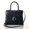 Delvaux, Noir Brillant MM Box Calf Leather Bag