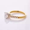 18ct Yellow Gold, Modern, 1.01ct Diamond / .25ct Diamond Ring, GIA certified - 2