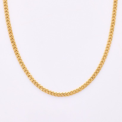 18ct Yellow Gold, 58cm Curb Link Chain