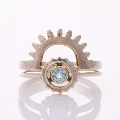 Zoe & Morgan, Sterling Silver Ring Set with Box