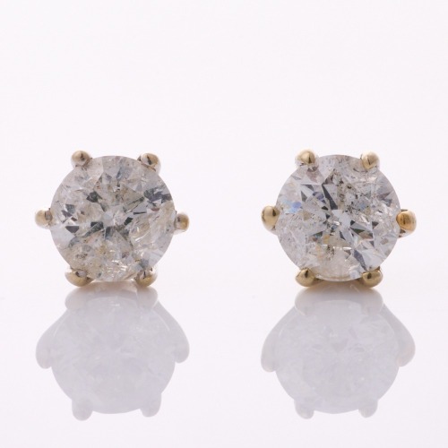14ct White Gold, 1.20ct Diamond Stud Earrings