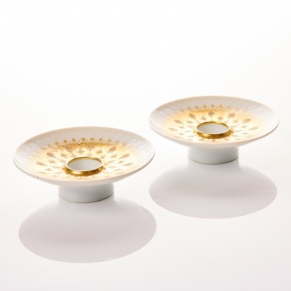 Pair of Rosenthal, Quatre Couleurs Studio Line Candle Holders