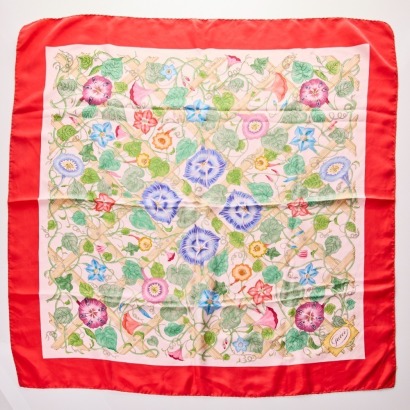 Gucci, Vintage, Vittorio Accornero Floral Scarf, circa 1970's