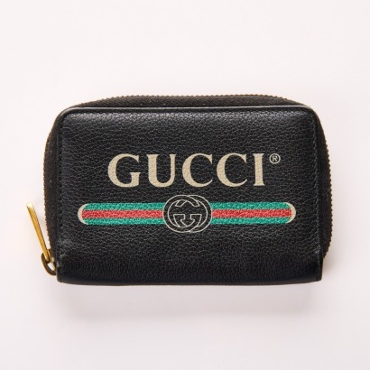 Gucci, Black Zip Wallet