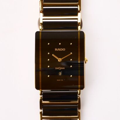 Ceramic / Gold Plated, Rado, DiaStar Quartz Wristwatch