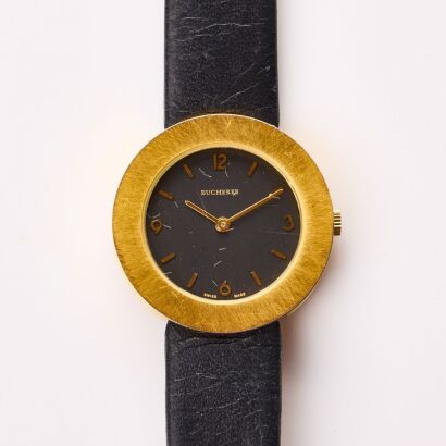 Gold-Plated / Stainless Steel, Aflex For Bucherer Ladies' Wristwatch, circa 1990