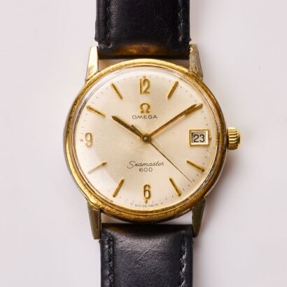 Gold Filled, Vintage, 32.5mm, OMEGA Seamaster 600 Hand-wound Wristwatch, circa 1966