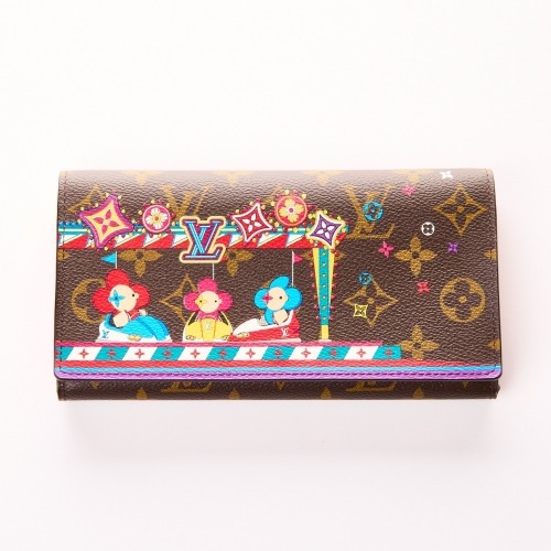 Louis Vuitton, Monogram, Limited Edition 2020 Christmas Animation Sarah Wallet with Box
