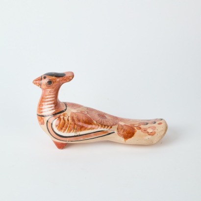A Vintage Mexican Folk Art Tonala Quail