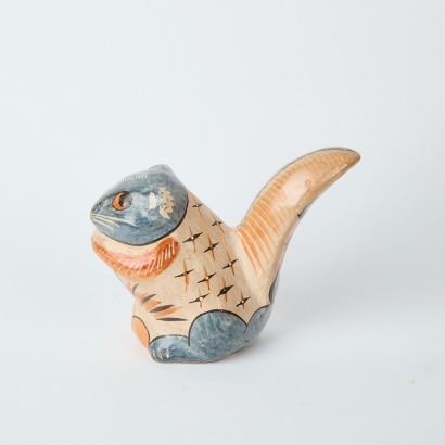 A Vintage Mexican Folk Art Tonala Squirrel