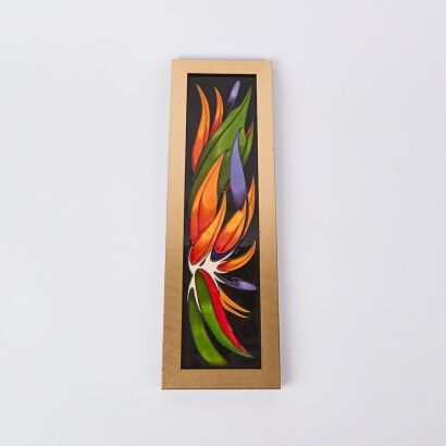 A Framed Moorcroft Plaque