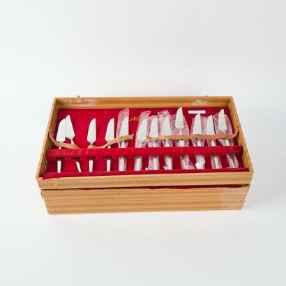 A Mid-Century 'Simplicity' 12 Place Cutlery Set by Noritake, Japan