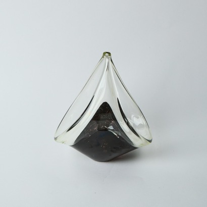 A Purple Art Glass Basket