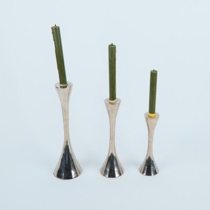 A Trio of Mid-Century Arthur Solingen Style Candle Holders