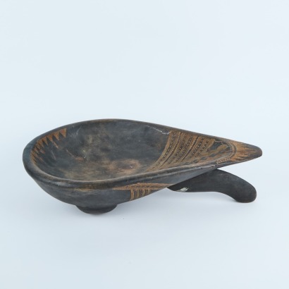 A Carved Bowl From The Solomon Islands