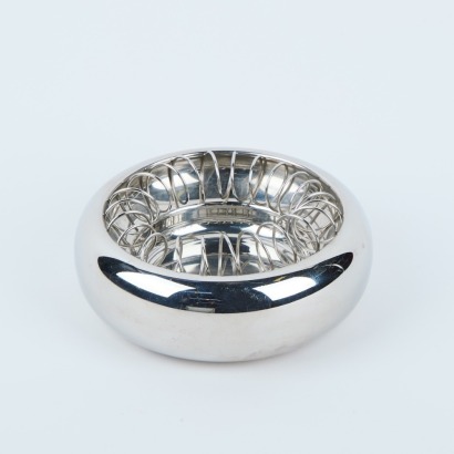 An Alessi Achille Castiglioni Spirale Inox Ashtray