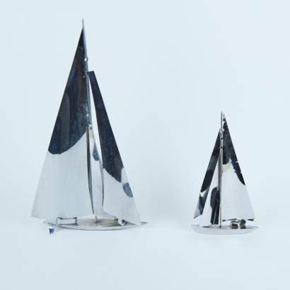 A Pair of Art Deco Sailing Boats
