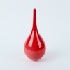 A Peter Collis Red Spired Bottle Vase