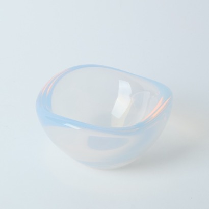 An Orrefors Milky Blue Bowl