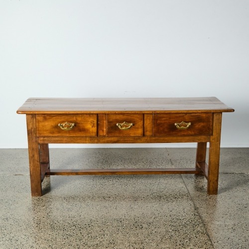 A 19th Century French Solid Cherry Wood Farmhouse Server