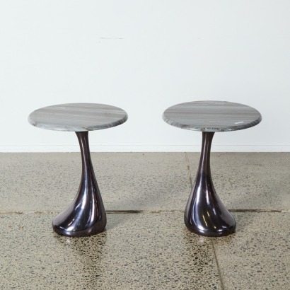 A Pair of Tulip Style Side Tables