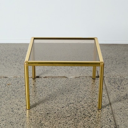A Retro Brass Coffee Table
