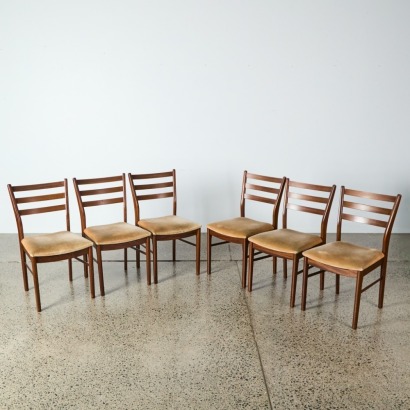 A Set of Six Danske Mobler Dining Chairs A/F