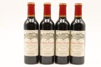 (4) 2001 Chateau Calon-Segur, Saint-Estephe 375ml