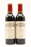 (2) 2001 Chateau Calon-Segur, Saint-Estephe 375ml