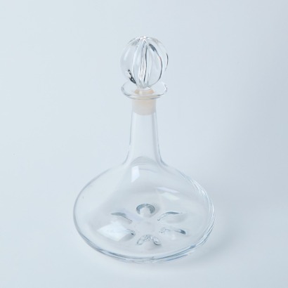 An Orrefors Ships Decanter by Nils Landberg