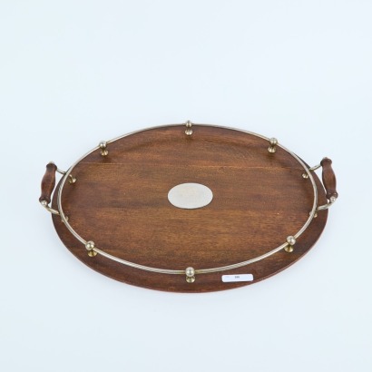 An Antique Oval Gallery Drinks Tray