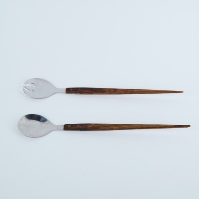 A Pair of Mid-Century Teak Salad Servers