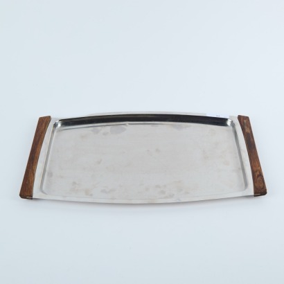 A Stelton Denmark Stainless Steel & Teak Serving Tray A/F
