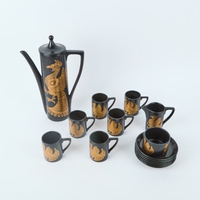 A Portmeirion Phoenix Coffee Set by Susan William Ellis and John Cuffley