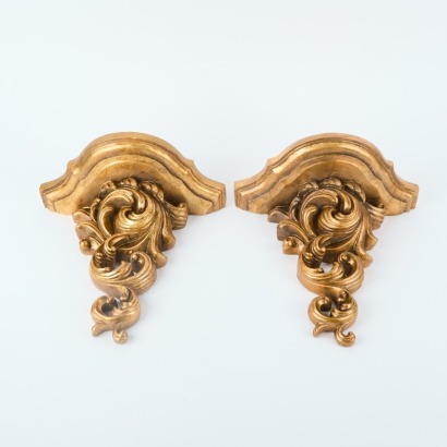 A Pair of Gold Corbels