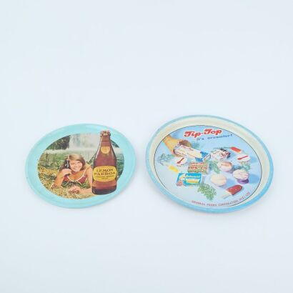 Two Vintage Kiwiana Trays