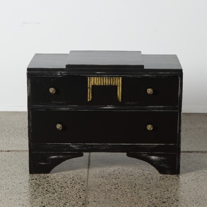An Ebonised Art Deco Chest of Drawers